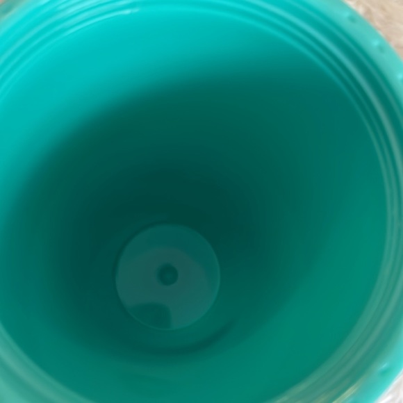 Tiffany blue sea foam green reusable tumbler cup w screw on lid & straw bpa free - Picture 12 of 17